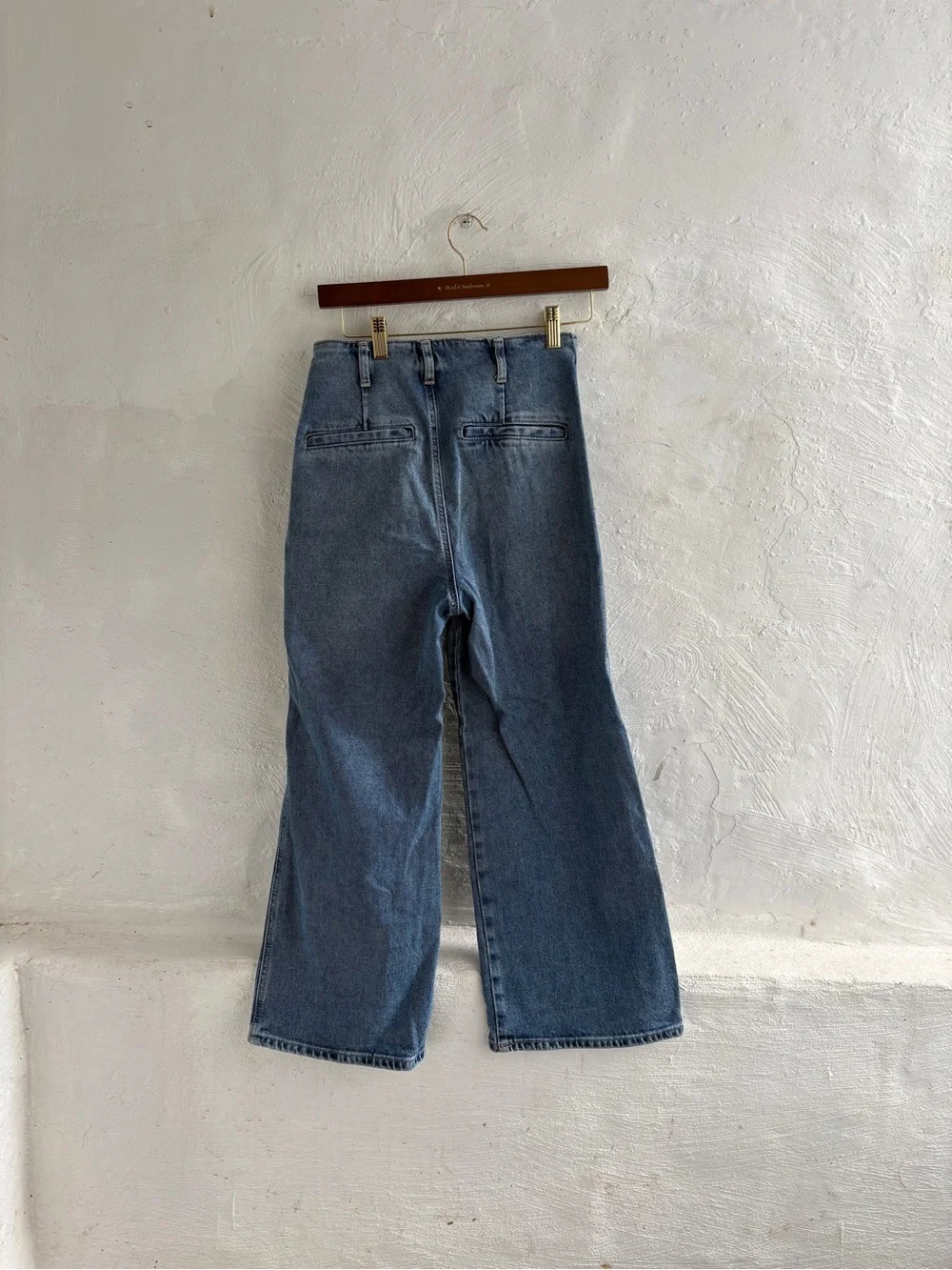 Zara patch pocket marine high waisted pants